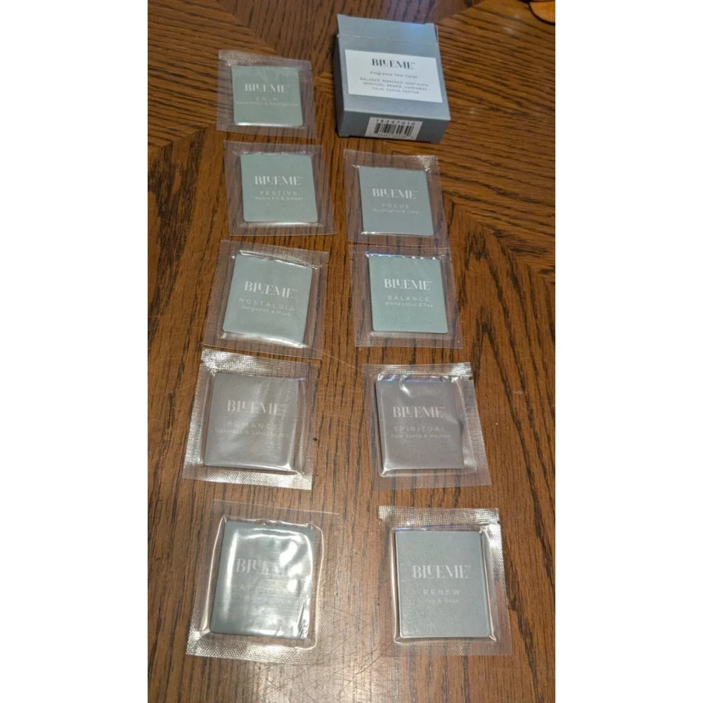 BLUE ME BLUEME Fragrance Test Cards 9‎ count NEW